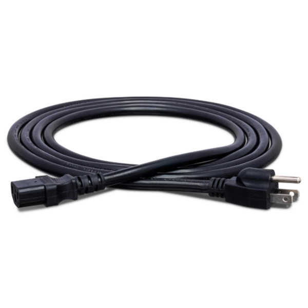 Hosa Hosa IEC C13 to NEMA 5-15P Power Cord, 25 Foot