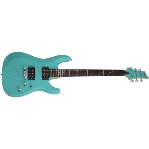 Schecter Schecter C-6 Deluxe 6-String Electric Guitar, Satin Aqua
