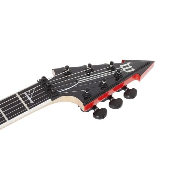 Schecter Schecter/Wylde Warhammer FR Norse Dragon Pinstripe Electric Guitar, Red