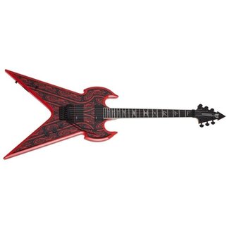 Schecter Schecter/Wylde Warhammer FR Norse Dragon Pinstripe Electric Guitar, Red