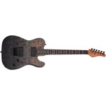 Schecter Schecter PT Standard Electric Guitar, Black Fade Burst Burl