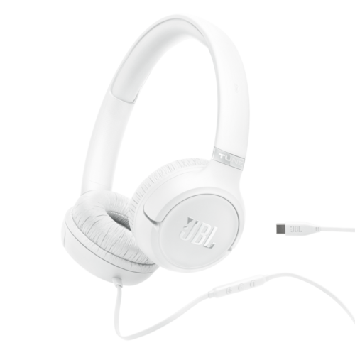 JBL JBL Tune 530C USB-C Wired On-Ear Headphones White