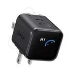 Anker Anker 45W Wall Charger USB-C with Smart Display and Foldable Prongs Black