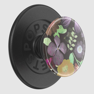 PopSockets PopSockets PopGrip for MagSafe Round with Adapter Pressed Flower After Dark