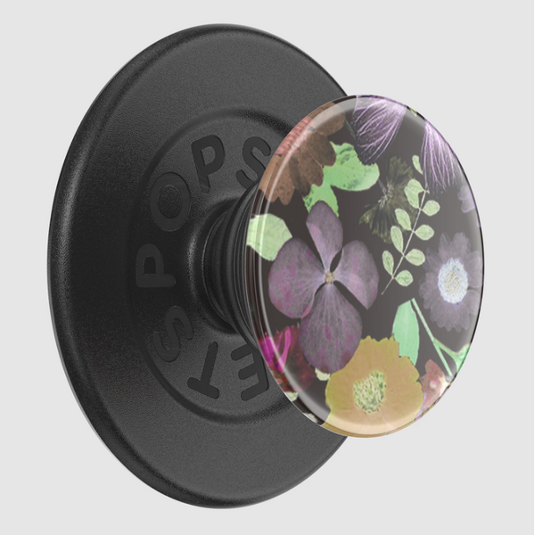 PopSockets PopSockets PopGrip for MagSafe Round with Adapter Pressed Flower After Dark
