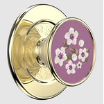PopSockets PopSockets PopGrip for MagSafe Round with Adapter Enamel Floral Mauve