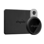 Chipolo Loop & Card Item Finder Bundle (Works with Android's Find Hub Device or Apple Find My) Charcoal