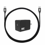 Blu Element Blu Element Wall Charger USB-C 20W PD with USB-C to USB-C Cable 4ft Bundle Black