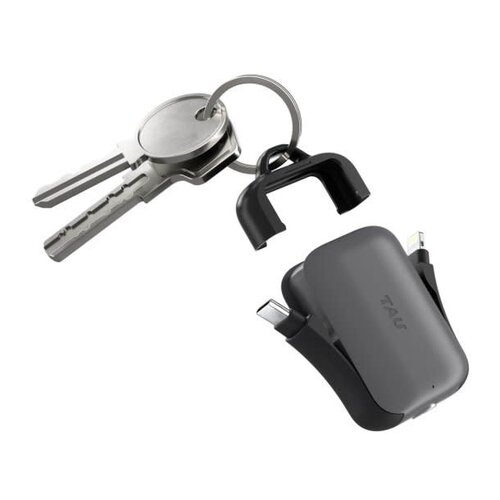 RollingSquare Rolling Square 2,000 mAh TAU 2 Emergency Keyring Power Bank - Black