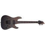 Schecter Schecter C-1 Standard Electric Guitar, Black Fade Burst Burl