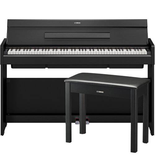 Yamaha Yamaha YDP-S36 B SET Slim Style GHS Weighted 88 Note Upright Digital Piano with Bench - Black