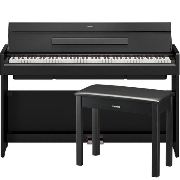 Yamaha Yamaha YDP-S36 B SET Slim Style GHS Weighted 88 Note Upright Digital Piano with Bench - Black