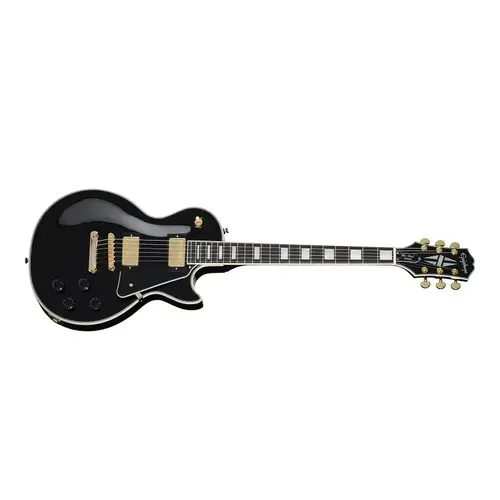 Epiphone Epiphone Les Paul Custom Electric Guitar with Gigbag - Ebony W/ Gig Bag