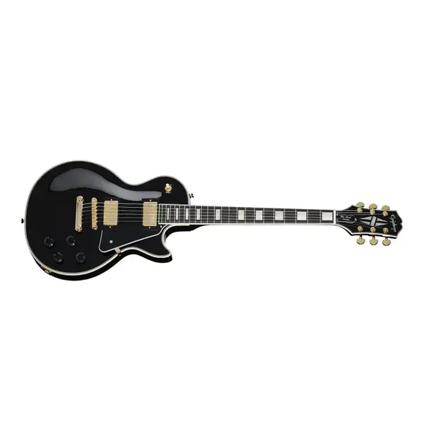 Epiphone Epiphone Les Paul Custom Electric Guitar with Gigbag - Ebony W/ Gig Bag