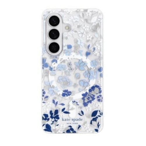 Kate Spade Samsung Galaxy S26+ Kate Spade Protective w/Magnet Case Flowerbed Blue
