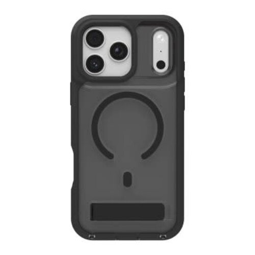 iPhone 17 Pro Max ZAGG Graphene Rainier Snap Kickstand Case Smoke Black