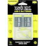 Ernie Ball Ernie Ball USB-C Rechargeable 9v Battery by Paleblue (2 Pack)