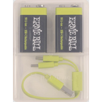 Ernie Ball Ernie Ball USB-C Rechargeable 9v Battery by Paleblue (2 Pack)