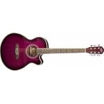 Oscar Schmidt Concert Size Acoustic Electric Purpleburst Guitar