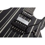Schecter Schecter Synyster Gates Custom-S Electric Guitar, Gloss Black With Silver Pin Stripes