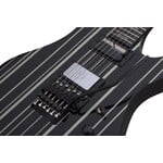 Schecter Schecter Synyster Gates Custom-S Electric Guitar, Gloss Black With Silver Pin Stripes