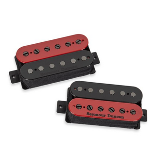 Seymour Duncan Seymour Duncan Nazgûl & Sentient Limited Humbucker Pickup Set, Red/Black Zebra