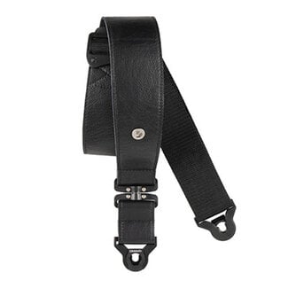 D'Addario D'Addario 2.5" Comfort Leather Strap with Swivel Black