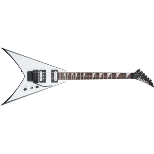 Jackson Jackson JS Series King V™ JS32 Amaranth Fingerboard White with Black Bevels