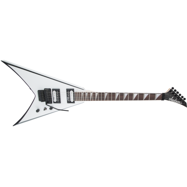 Jackson Jackson JS Series King V™ JS32 Amaranth Fingerboard White with Black Bevels