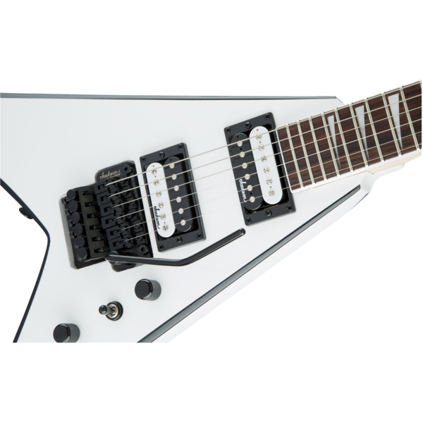 Jackson Jackson JS Series King V™ JS32 Amaranth Fingerboard White with Black Bevels