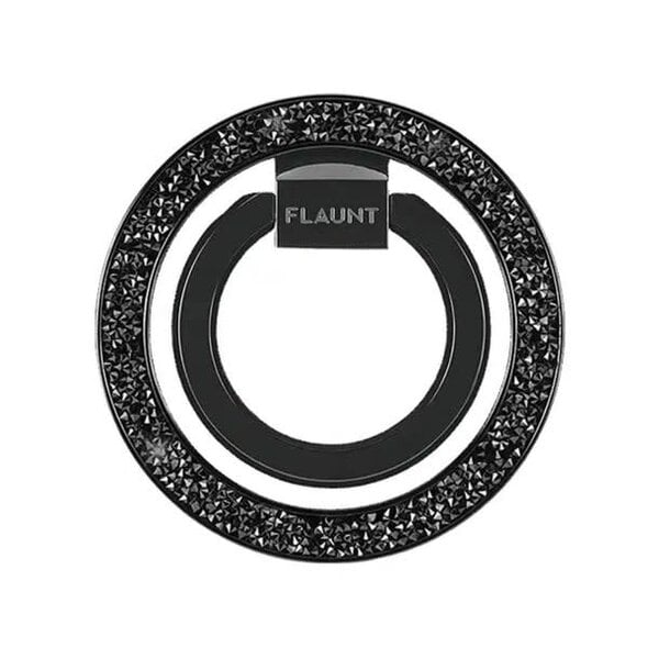FLAUNT FLAUNT Magnetic Ring Stand - Black Crystal Elegance