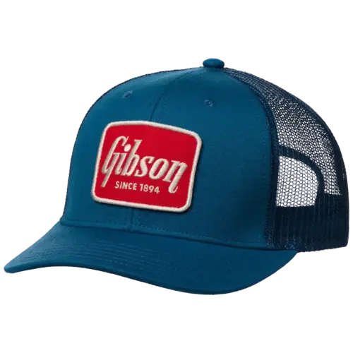 Gibson Canvas Trucker Hat Blue
