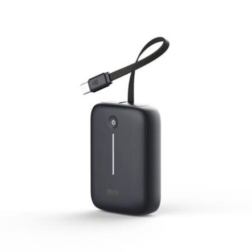 Blu Element Blu Element PowerFlex 10K mAh 20W PD Power Bank with Built-In USB-C Cable Black