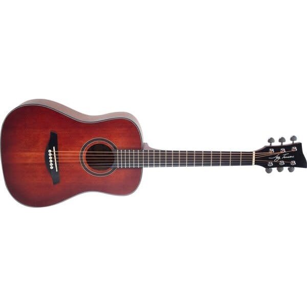 Jay turser Jay Turser 1/2 Size Dreadnought Acoustic Guitar, Red Burst Satin