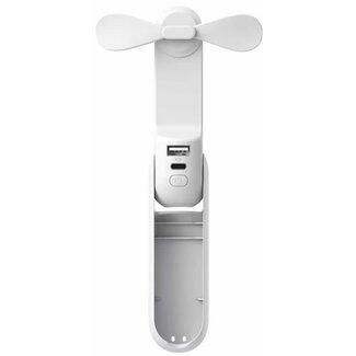 Jisulife Jisulife Handheld Fan Life8 Plus 4500mAh White