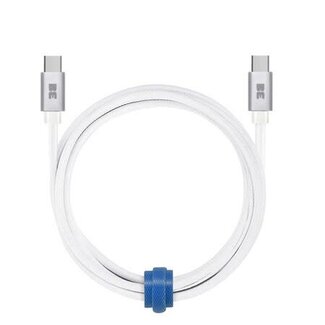 Blu Element Blu Element Braided Charge/Sync USB-C to USB-C Cable 4ft White 60W