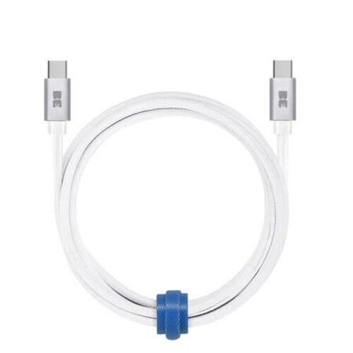 Blu Element Blu Element Braided Charge/Sync USB-C to USB-C Cable 4ft White 60W