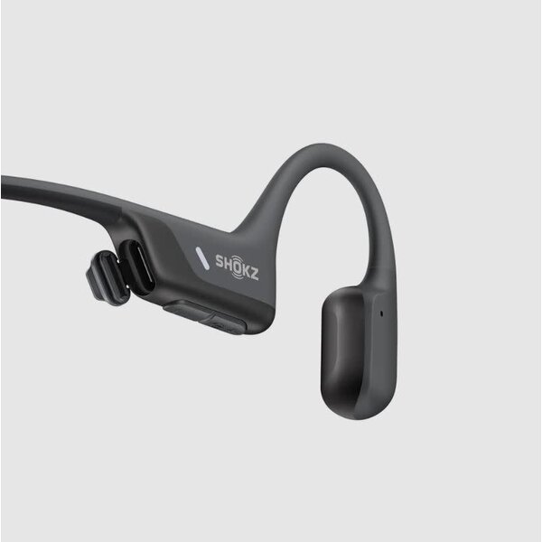Shokz Shokz OpenRun Air 2 Black Bluetooth Headset with Mic Bone Conduction Lightweight Waterproof IP67