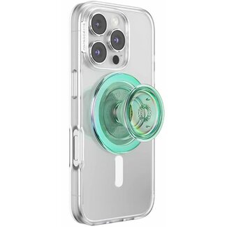 PopsSockets Popsockets PopGrip for MagSafe Round with Adapter Iridescent Turq
