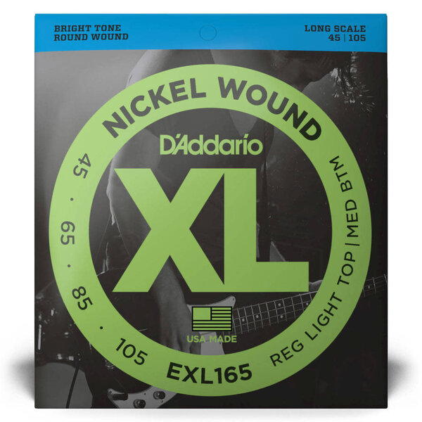 D'Addario D’Addario EXL165 XL Nickel Wound Long Scale Bass Strings 45 - 105