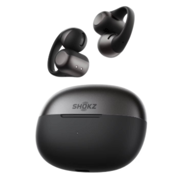 Shokz Shokz OpenDots 2 BLACK True Wireless Earbuds Clip On Nickel Titanium Ultra Lightweight Premium Dolby Audio Triple Mic