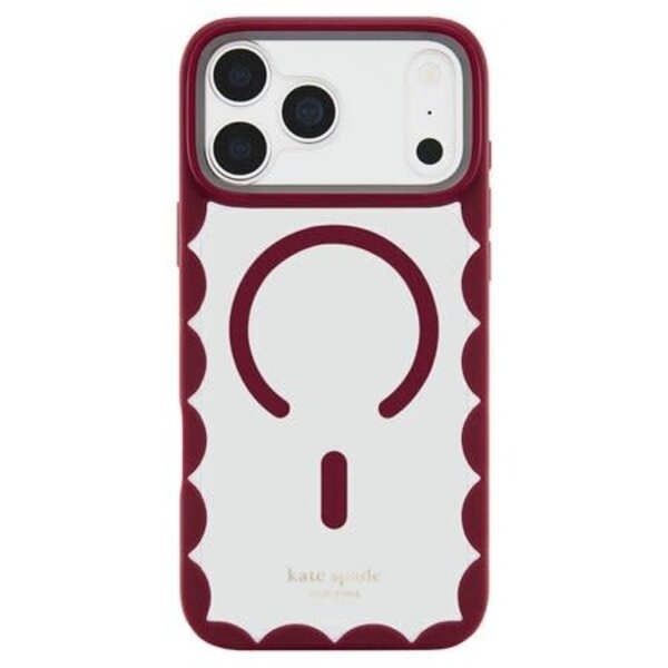 Kate Spade Kate Spade Scallop MagSafe Case Cherry Glaze for iPhone 18 Pro/17 Pro
