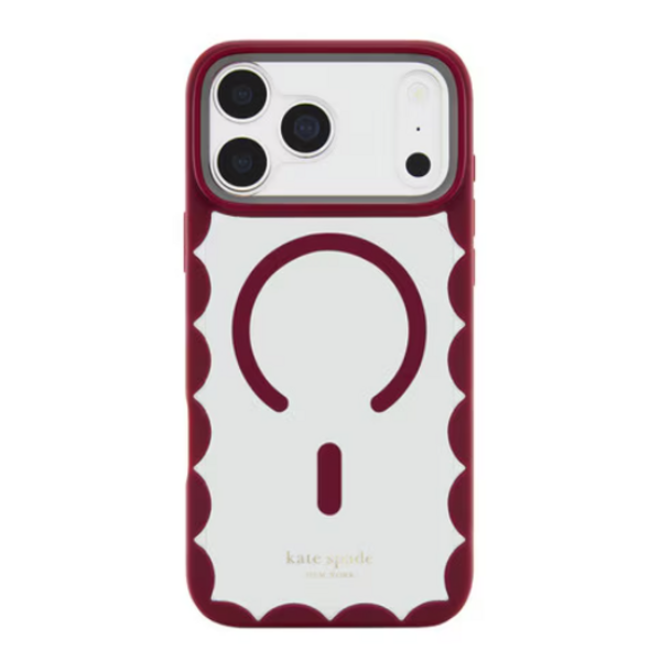 Kate Spade Kate Spade Scallop MagSafe Case Cherry Glaze for iPhone 18 Pro Max/17 Pro Max