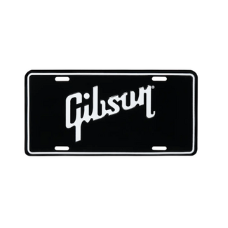 Gibson License Plate Black