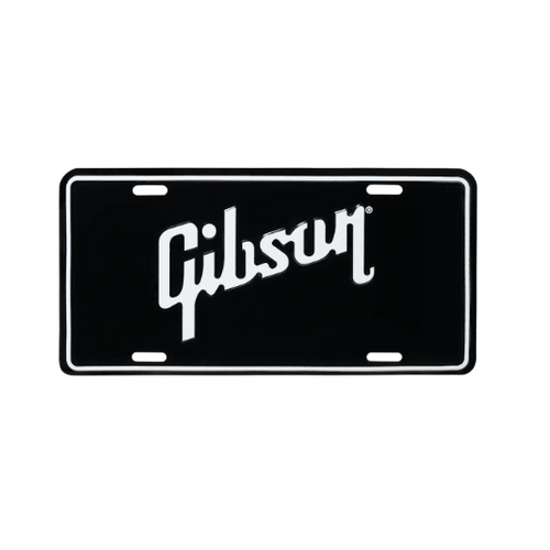 Gibson License Plate Black