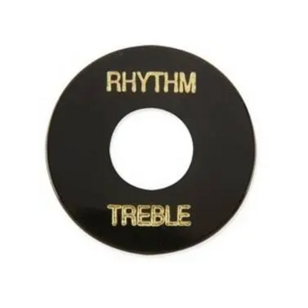 Gibson Rhythm/Treble Switch Washer Black/Gold
