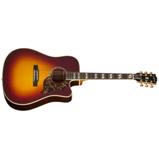 Epiphone Epiphone Hummingbird Deluxe EC Acoustic/Electric Guitar with Case - Autumn Burst