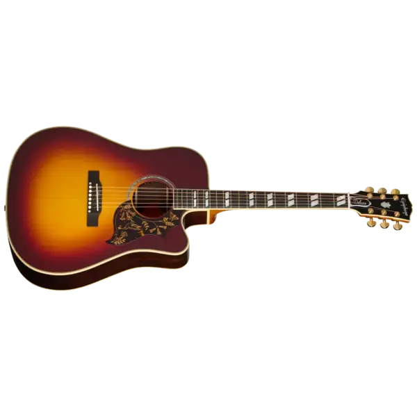Epiphone Epiphone Hummingbird Deluxe EC Acoustic/Electric Guitar with Case - Autumn Burst