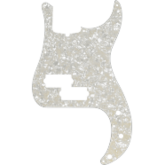 Fender Fender Pickguard, Precision Bass® 13-Hole Mount with Truss Rod Notch White Pearl 4-Ply