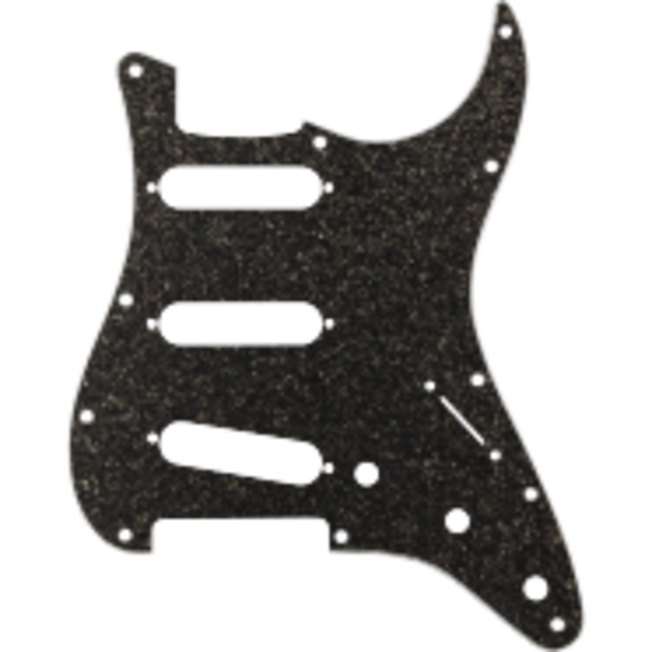 Fender Fender Hybrid Glass/Glitter Stratocaster® S/S/S Pickguard Dark Gray Sparkle
